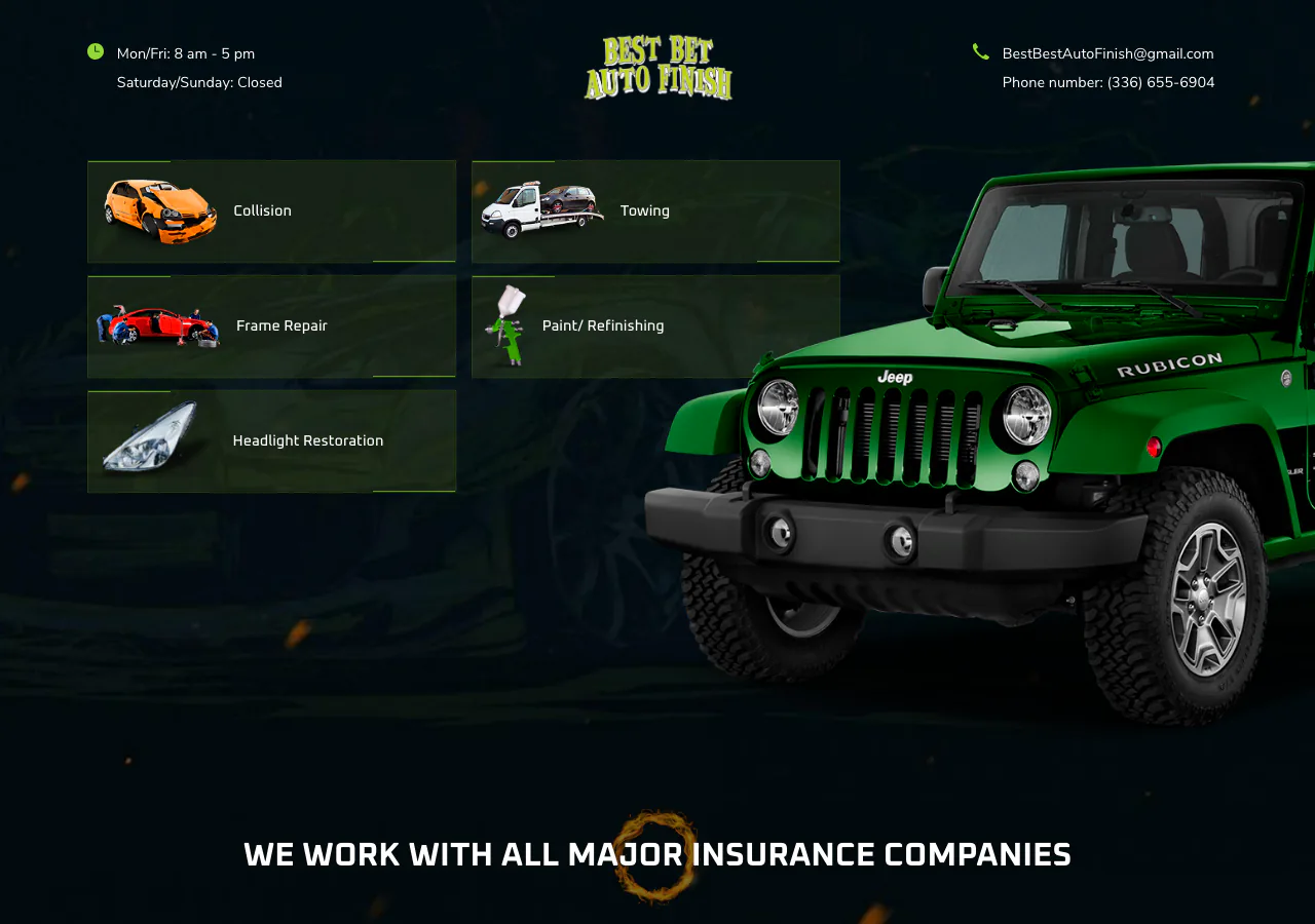 Homepage preview of Best Bet Auto Finish